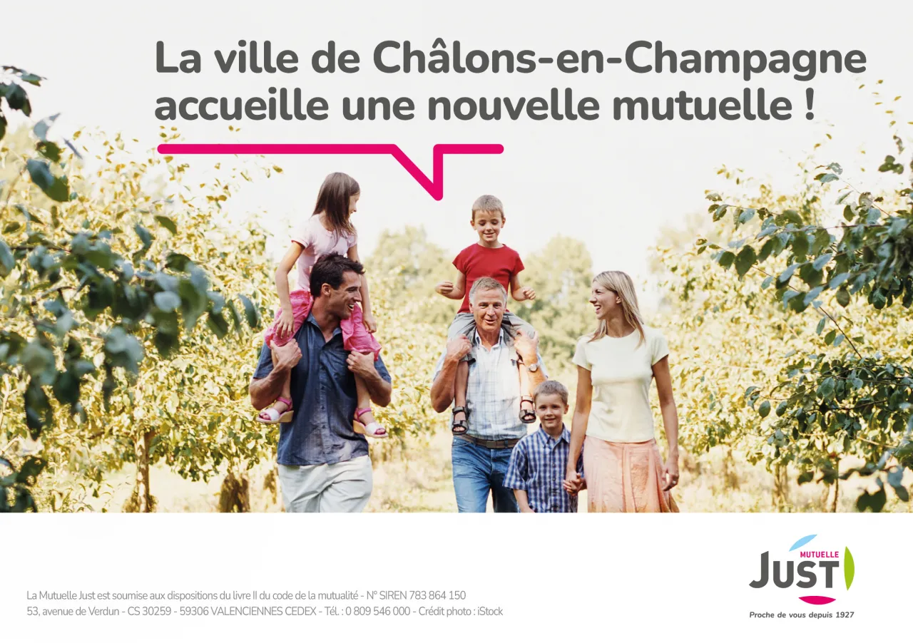 Châlons-en-Champagne s'associe avec la Mutuelle Just