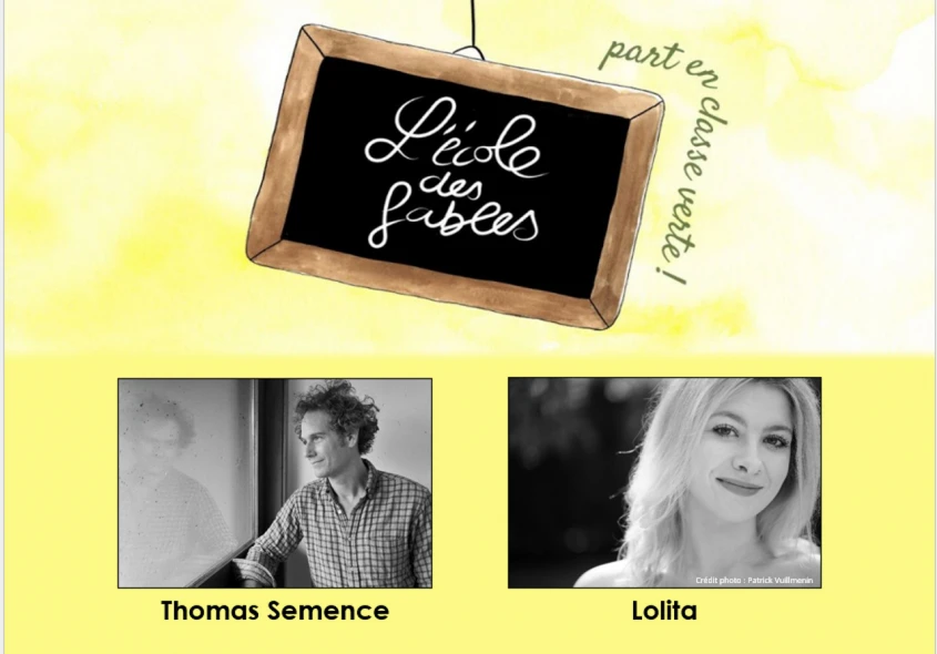 Concert dessiné - L'école des fables, avec Thomas Semence & Lolita