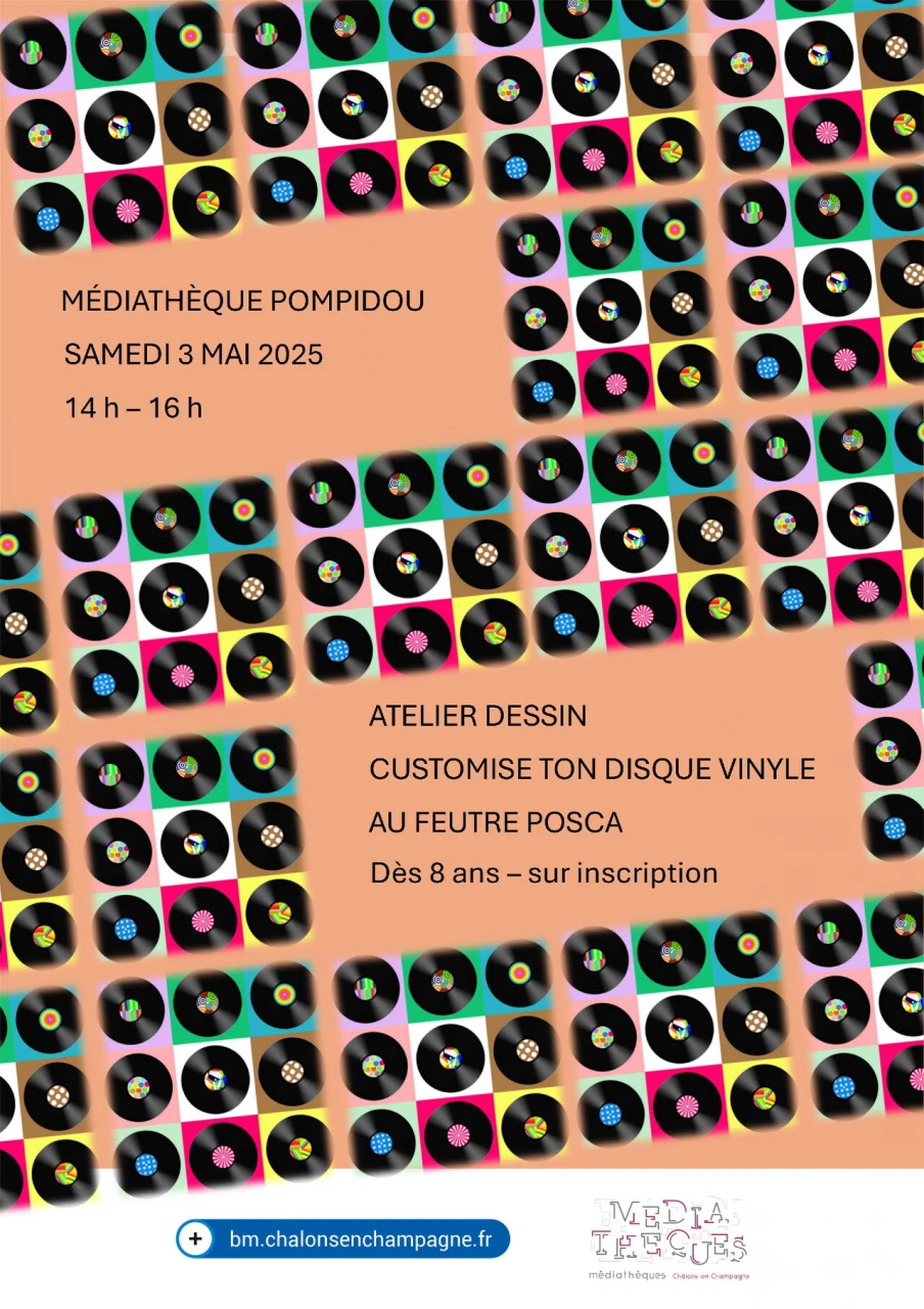 Dessine et customise ton disque vinyle