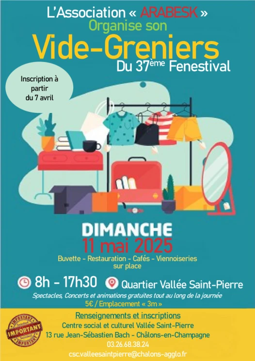 Inscription Vide-grenier - Fenestival
