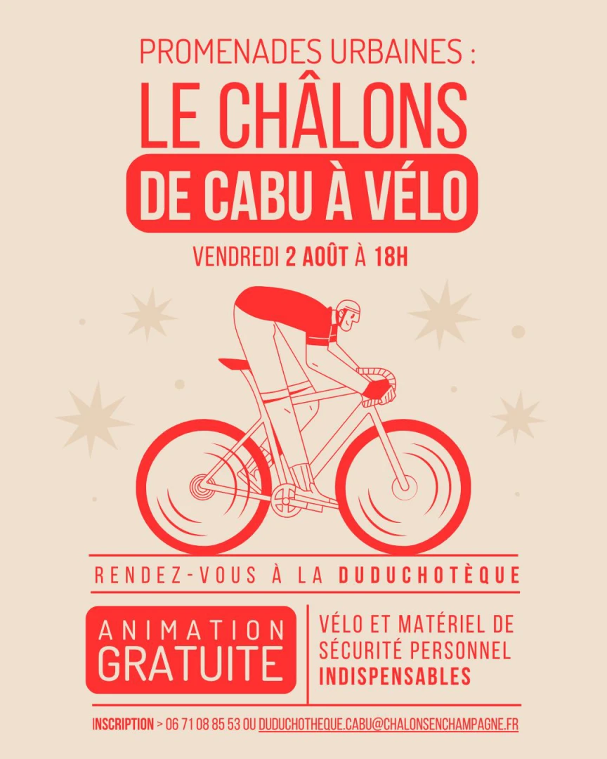 Promenade urbaine : Le Châlons de Cabu à vélo