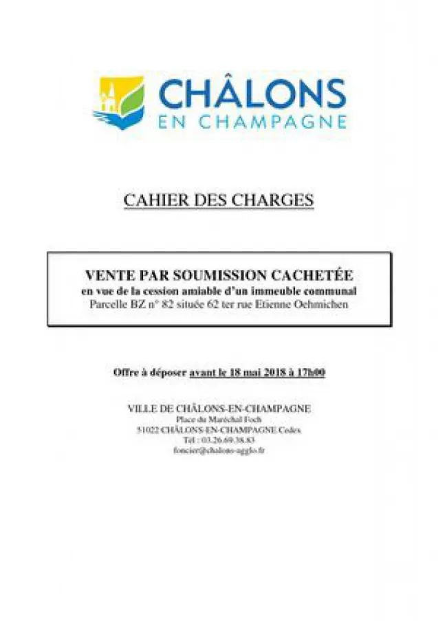 Cahier Des Charges Oehmichen Et Annexes