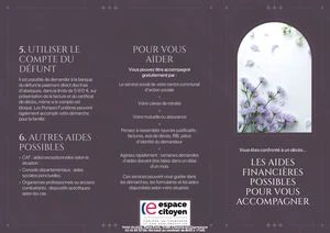 Obséques Aides Financieres - Flyer