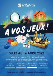 Programme \A vos jeux\ - 13 au 16 avril