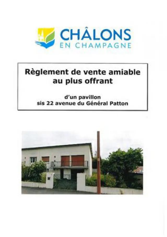 Règlement de vente 22 avenue du général patton