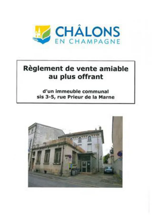 Règlement de vente 3-5 Rue Prieur De La Marne