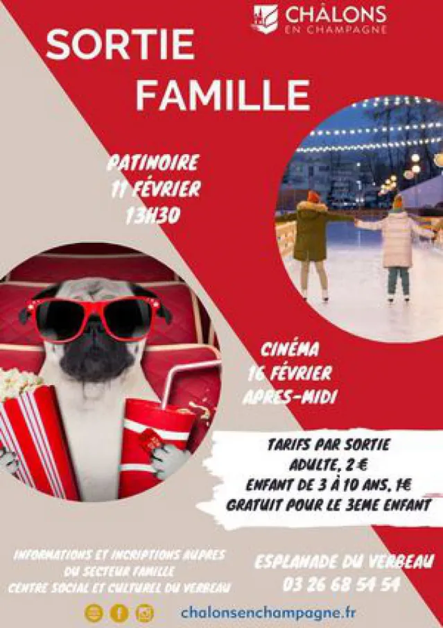Sortie Famille patinoire - CSC Verbeau